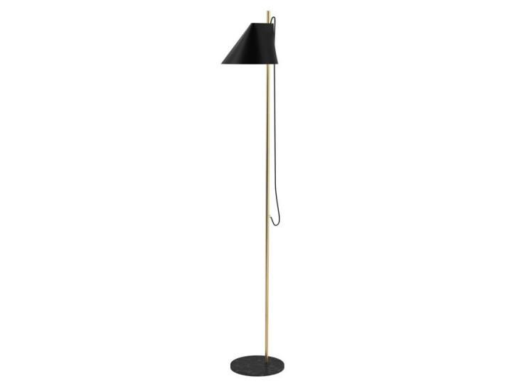 Lampadaire ou liseuse scandinave Yuh laiton/marbre