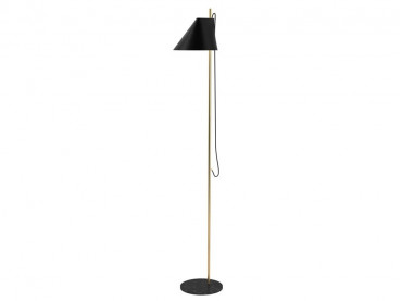 Yuh floor lamp . Brass/marble