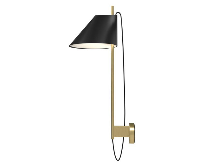 Yuh wall lamp . Brass/Black