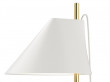 Yuh wall lamp . Brass/Whaite