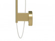 Yuh wall lamp . Brass/Whaite