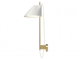 Yuh wall lamp . Brass/Whaite