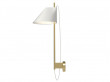 Yuh wall lamp . Brass/Whaite