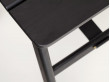 Tabouret scandinave pliant, Angle. Chêne teinté noir