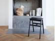 Angle Stool, Black-stained Oak