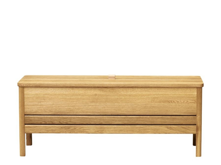 A Line Storage Bench, Oak