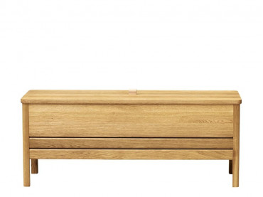 A Line Storage Bench, Oak