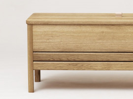 A Line Storage Bench, Oak