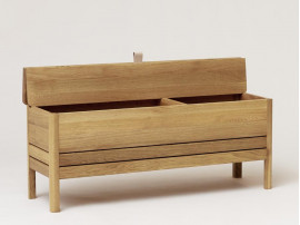 A Line Storage Bench, Oak