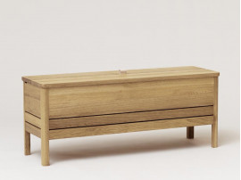 A Line Storage Bench, Oak