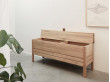 A Line Storage Bench, Oak