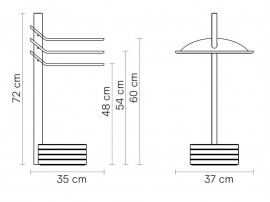 Table de chevet scandinave Stilk