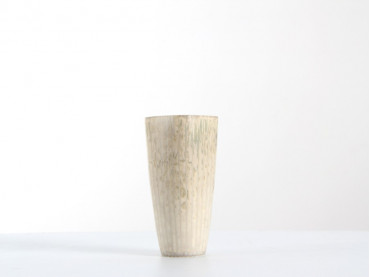  vase carré blanc en céramique émaillée