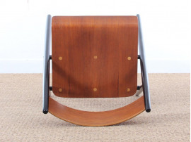 Mid modern Finnish set of 4 Scandinavian teak chairs