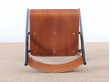 Mid modern Finnish set of 4 Scandinavian teak chairs