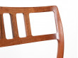 Série de 3 chaises scandinaves en palissandre de Rio. Modèle 79. 