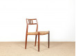 Pair of Scandinavian rosewood chairs. Model 79. 