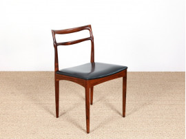 Set of four Scandinavian chairs in Rio rosewood