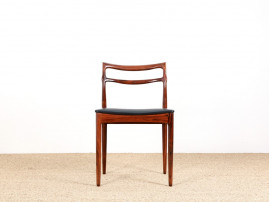 Set of four Scandinavian chairs in Rio rosewood