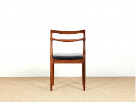 Set of four Scandinavian chairs in Rio rosewood