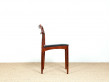 Set of four Scandinavian chairs in Rio rosewood