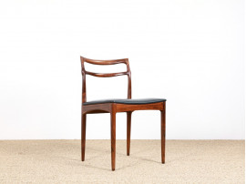 Set of four Scandinavian chairs in Rio rosewood