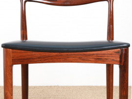 Set of four Scandinavian chairs in Rio rosewood