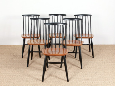 Set of 6 Scandinavian chairs