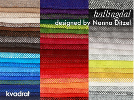 Upholstery fabric per meter Kvadrat Hallingdal (58 colours)