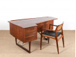 Scandinavian desk in Rio rosewood