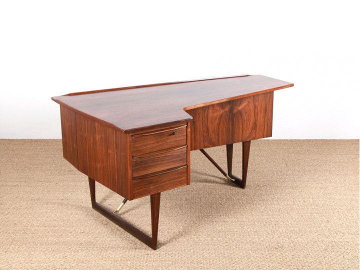 Scandinavian desk in Rio rosewood