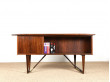 Scandinavian desk in Rio rosewood