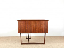 Bureau autonome scandinave en palissandre de Rio.