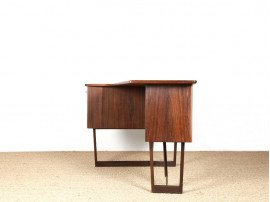 Bureau autonome scandinave en palissandre de Rio.