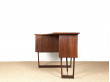 Bureau autonome scandinave en palissandre de Rio.