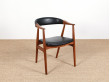 Scandinavian desk chair in teak model 213