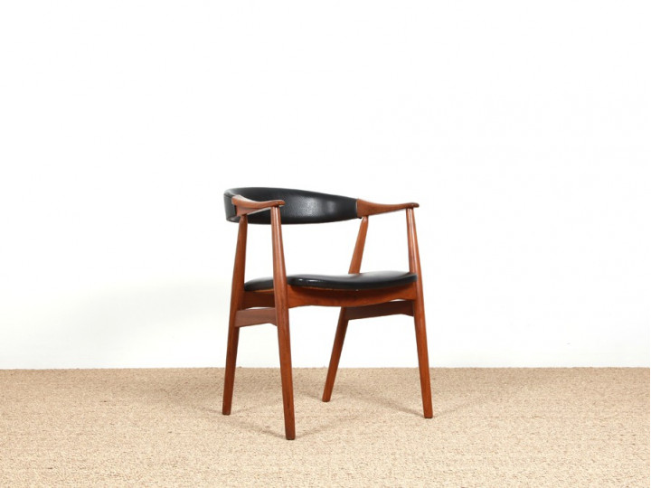 Scandinavian desk chair in teak model 213