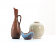 Scandinavian ceramics. Round vase by Royal Copenhagen. 