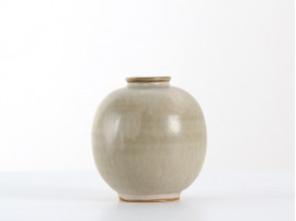Scandinavian ceramics. Round vase by Royal Copenhagen. 