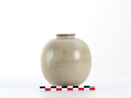 Scandinavian ceramics. Round vase by Royal Copenhagen. 