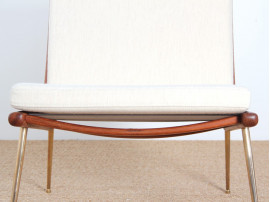 Pair of Scandinavian teak easy chairs Model Boomerang.  