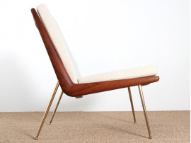 Pair of Scandinavian teak easy chairs Model Boomerang.  