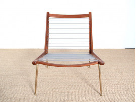 Pair of Scandinavian teak easy chairs Model Boomerang.  