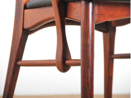 Scandinavian rosewood armchair  Eva  