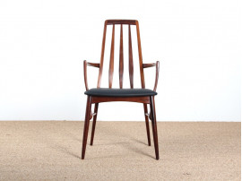 Fauteuil scandinave en palissandre. Modèle Eva. 