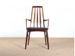 Scandinavian rosewood armchair  Eva  