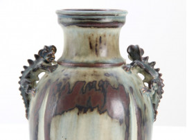 Scandinavian ceramics. Animal vase by Royal Copenhagen. 