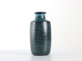 Scandinavian ceramics. Turquoise vase. 