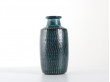 Scandinavian ceramics. Turquoise vase. 