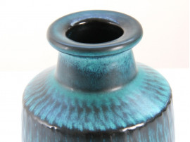 Scandinavian ceramics. Turquoise vase. 